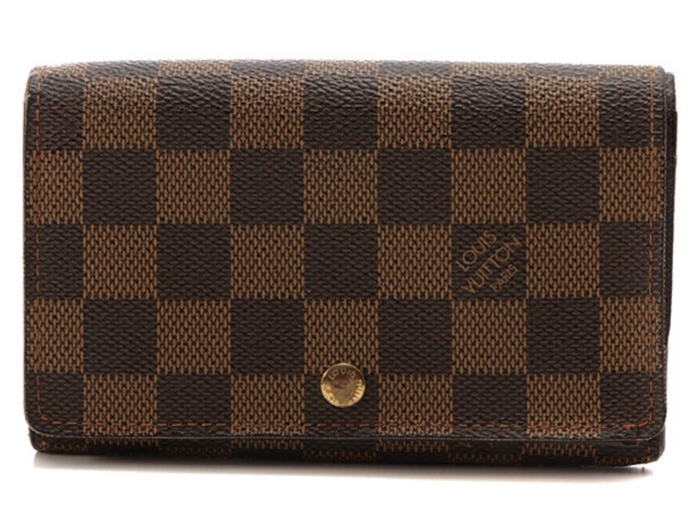 LOUIS VUITTON Bi fold Wallet Portefeuille Trsor Damier